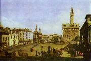 Bernardo Bellotto, Signoria Square in Florence.